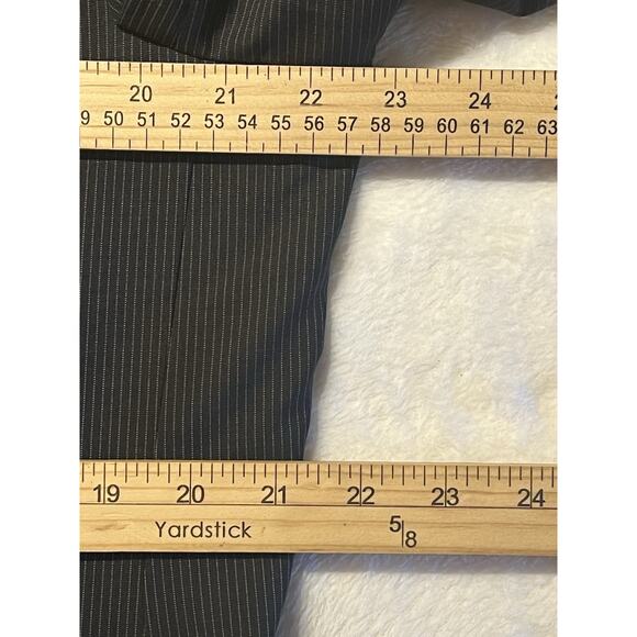 Calvin Klein 44L Mens Blazer Charcoal Gray Micro Stripe Sport Jacket - Picture 13 of 16